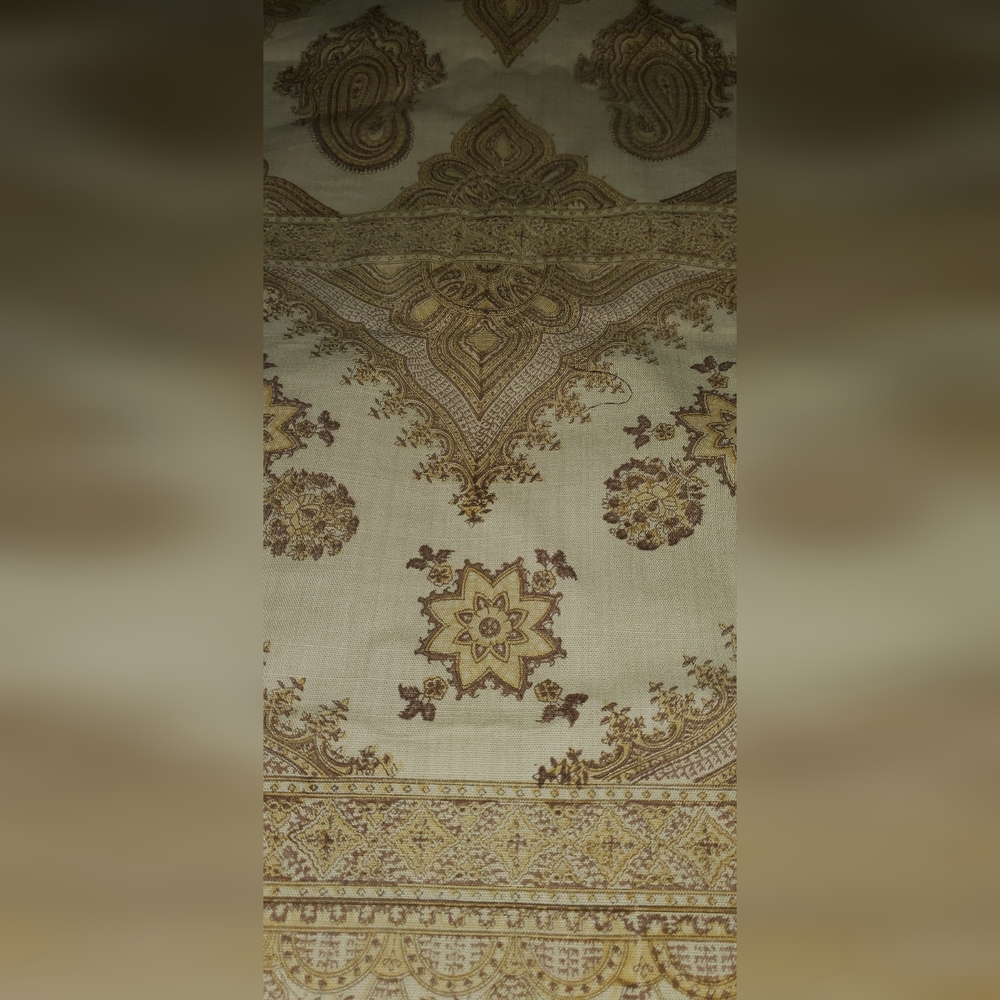 Pottery Barn Table Runner 18X92 Gold Cotton Beautiful - Picture 3 of 8